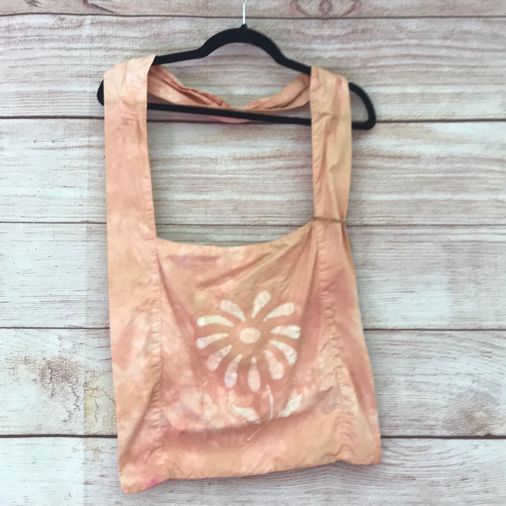 Handmade batik~by me~ Daisy crossbody purse